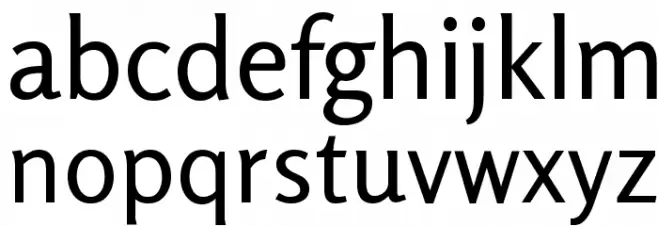 Rosario Regular خط أحرف صغيرة