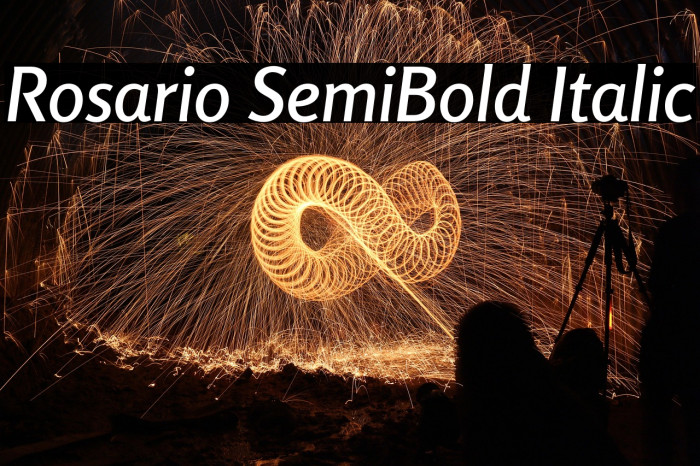 Rosario SemiBold Italic Example 1