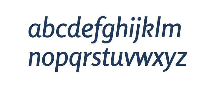 Rosario SemiBold Italic Lowercase