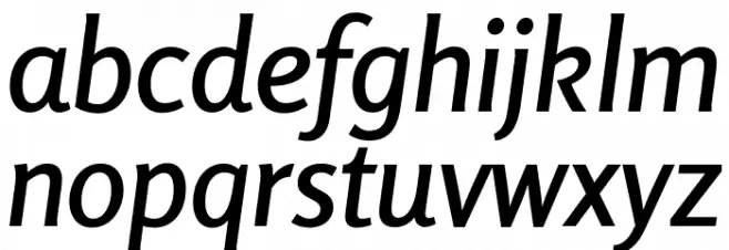 Rosario SemiBold Italic Caratteri MINUSCOLO