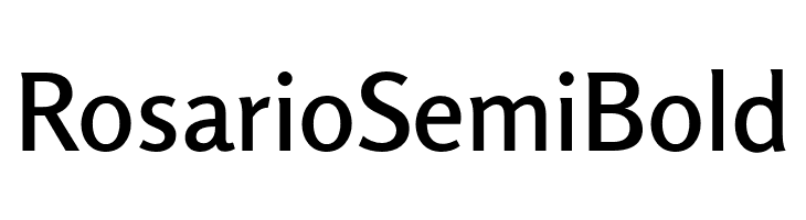 Rosario SemiBold  Free Fonts Download