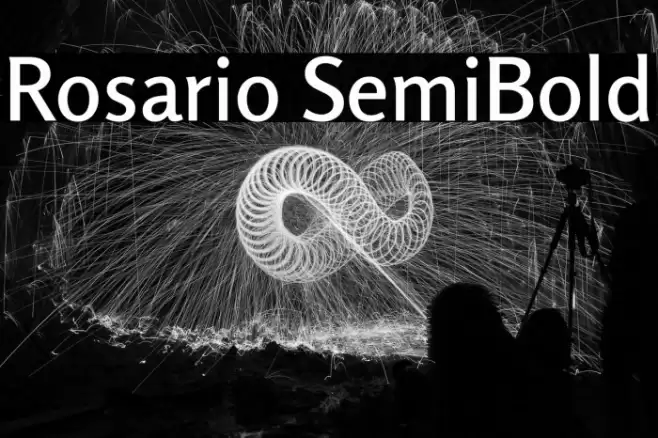 Rosario SemiBold Font examples