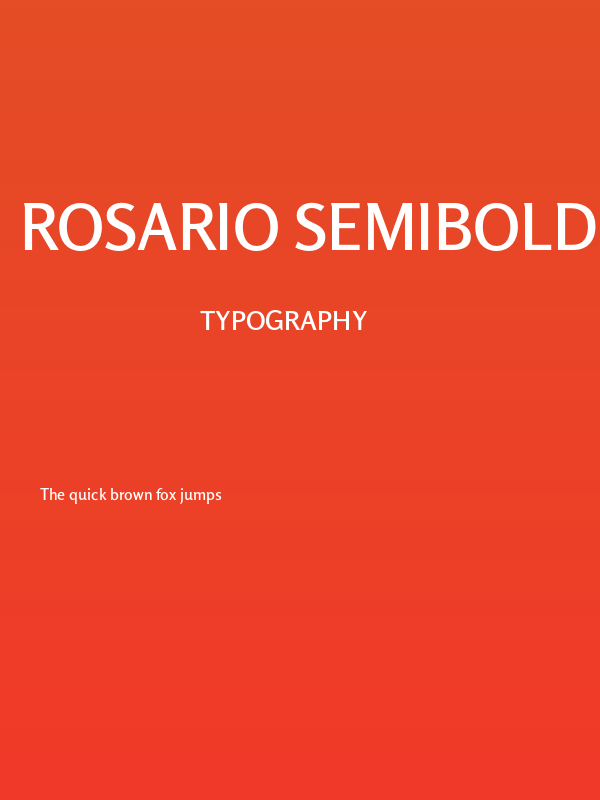 Rosario SemiBold Poster