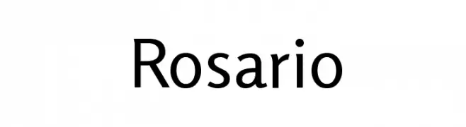 Rosario  नि: शुल्क फ़ॉन्ट्स डाउनलोड
