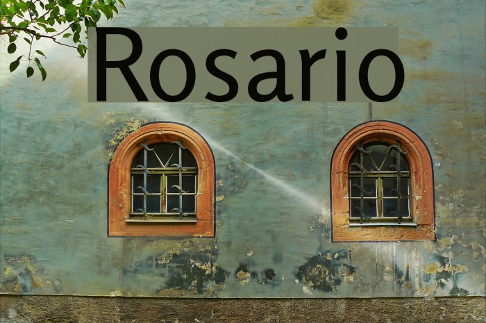 Rosario Font examples