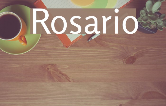 Rosario Font examples