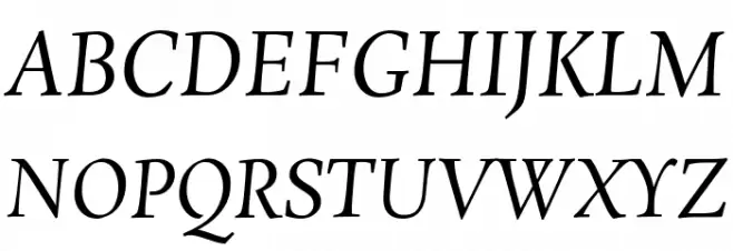 Rosarivo Italic خط أحرف كبيرة