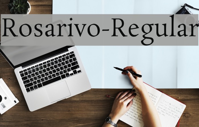 Rosarivo-Regular Font examples