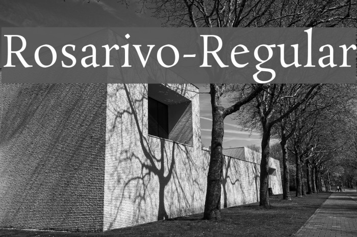 Rosarivo-Regular Font examples