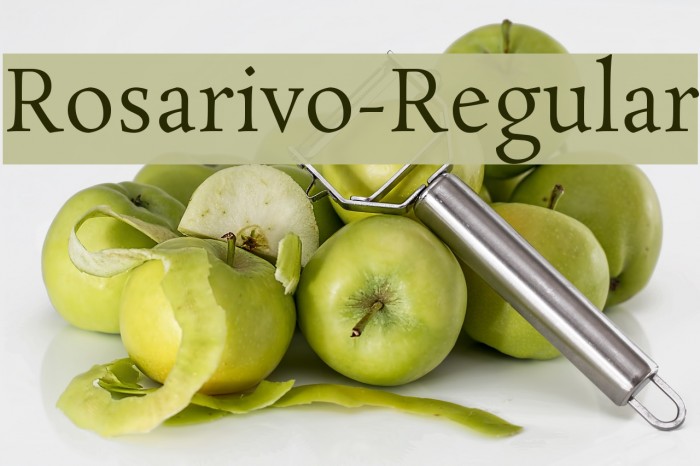 Rosarivo-Regular Font examples