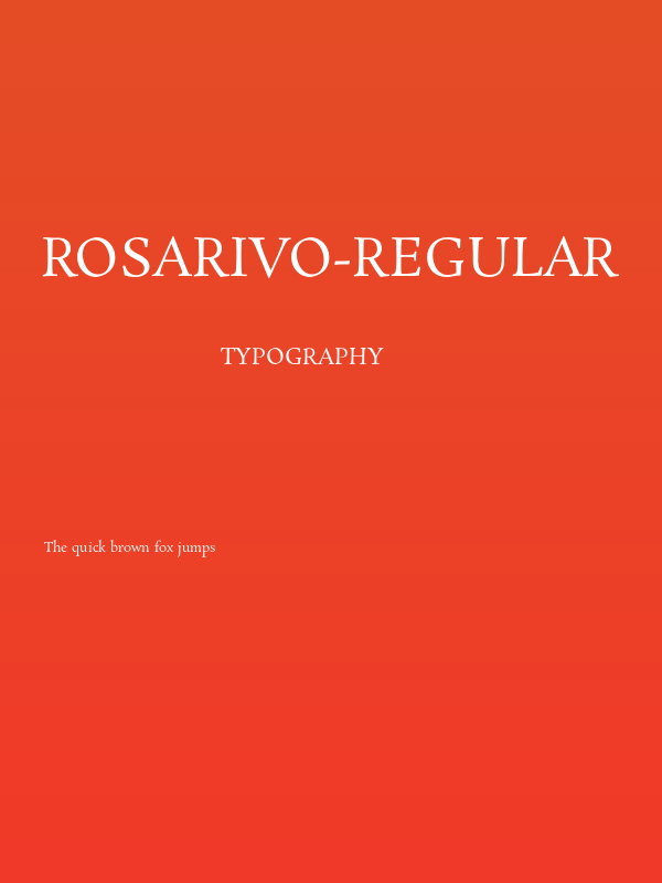 Rosarivo-Regular Poster