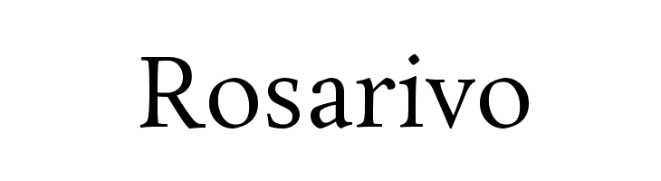 Rosarivo  Скачать бесплатные шрифты