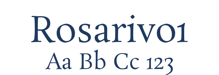 Rosarivo1 Font Preview