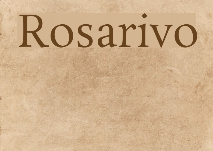 Rosarivo Fonte examples
