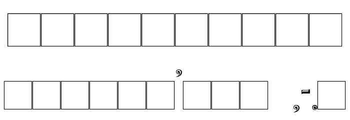 Rosart フォント その他の文字