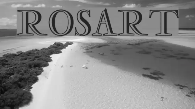 Rosart Font examples