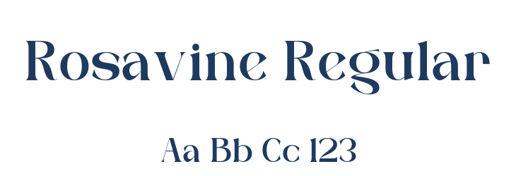 Rosavine Regular Font Preview