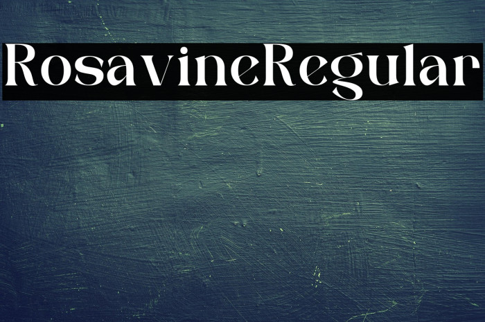 Rosavine Regular Example 3