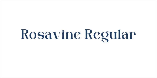 Rosavine Regular Logo
