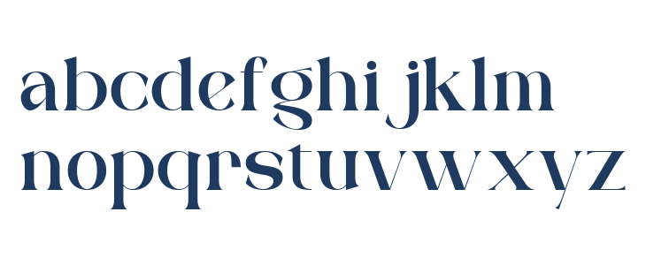 Rosavine Regular Lowercase