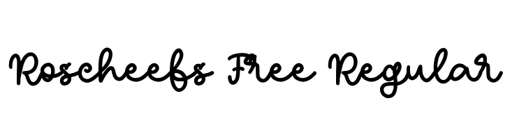 Roscheefs Free Regular  नि: शुल्क फ़ॉन्ट्स डाउनलोड