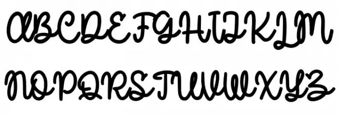 Roscheefs Free Regular Font Litere mari
