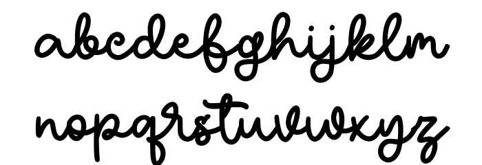 Roscheefs Free Regular Font LOWERCASE