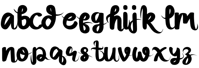 Rose Berry Font LOWERCASE