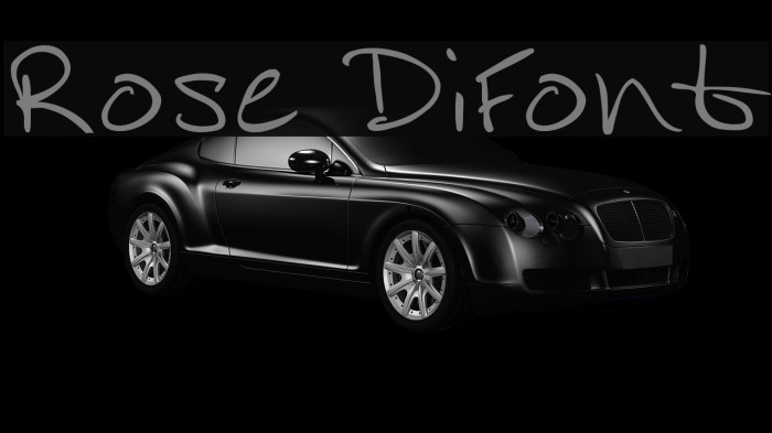 Rose DiFont Font examples