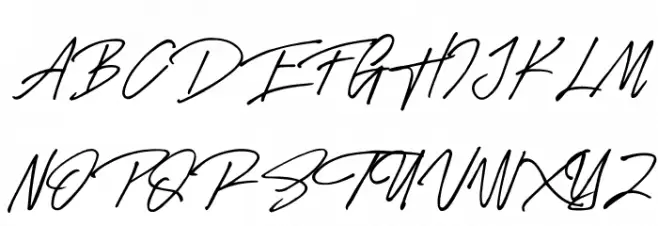Rose Flinch Script 字体 大写