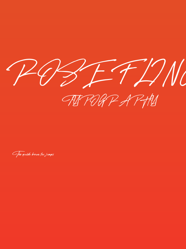 Rose Flinch Script Poster