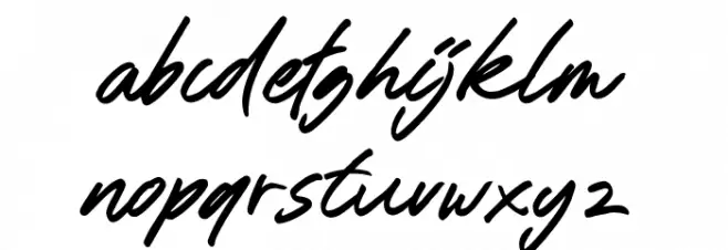 Rose Flinch Script Schriftart Kleinbuchstaben