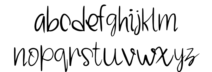 Rose Gold Font LOWERCASE