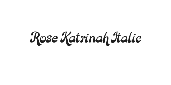 Rose Katrinah Italic Logo