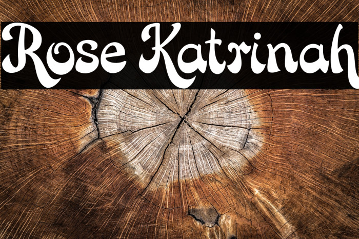 Rose Katrinah Шрифта examples