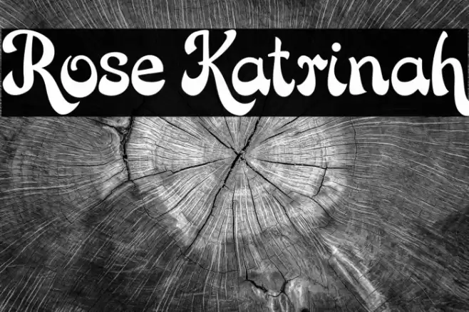 Rose Katrinah Font examples