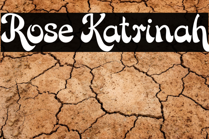 Rose Katrinah Шрифта examples