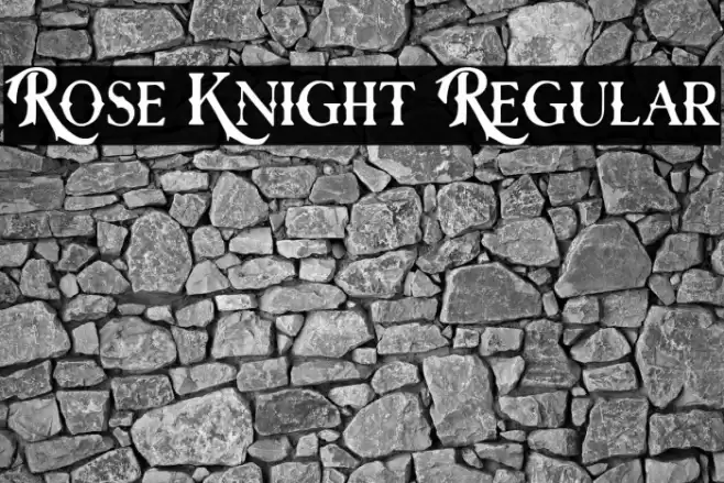 Rose Knight Regular Font examples