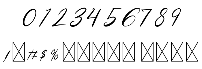 Rose Malow Font OTHER CHARS
