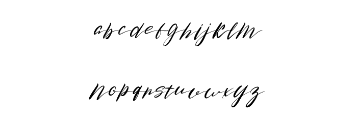 Rose Malow Font LOWERCASE