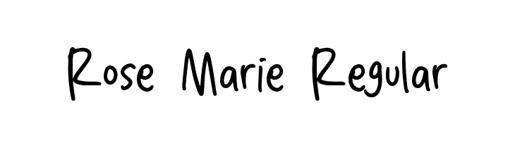 Rose Marie Regular  Frei Schriftart Herunterladen