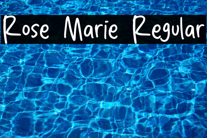 Rose Marie Regular Example 2