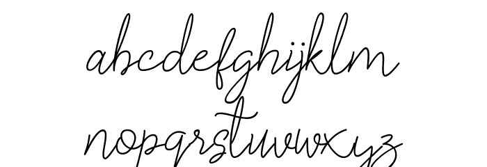 Rose Marine Font LOWERCASE