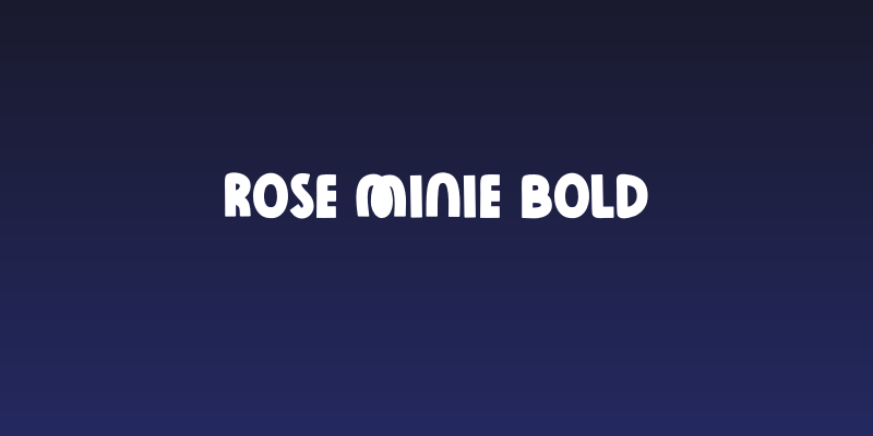 Rose Minie Bold Social Header