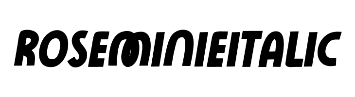 Rose Minie Italic  font caratteri gratis