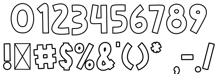 Rose Minie Line Font OTHER CHARS