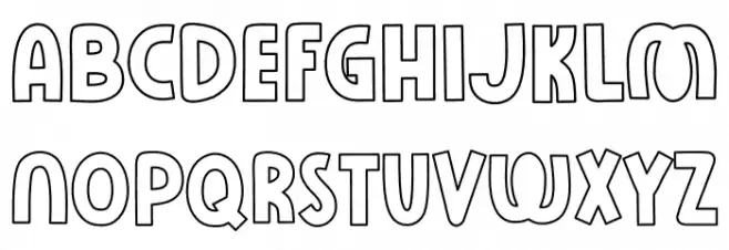 Rose Minie Line Schriftart Groß