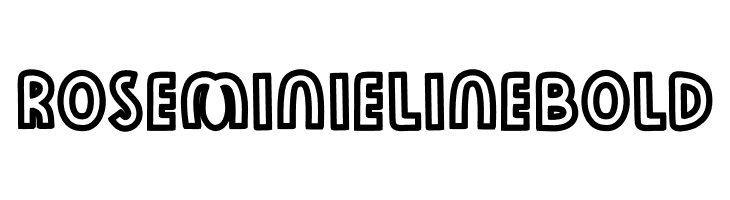 Rose Minie LineBold  font caratteri gratis