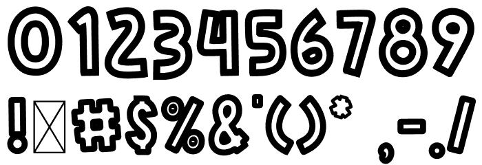 Rose Minie LineBold Font OTHER CHARS