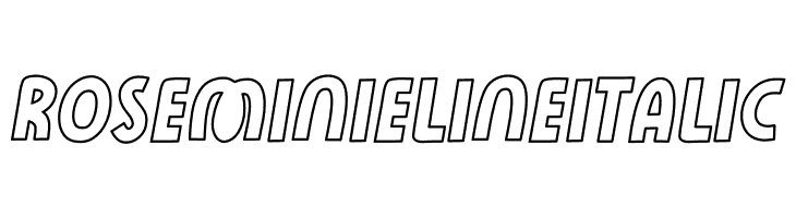 Rose Minie LineItalic  Descarca Fonturi Gratis